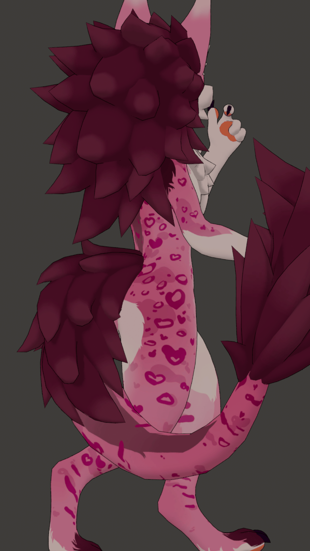 Pink Heart Spots (Novabeast v1.2 Retexture)
