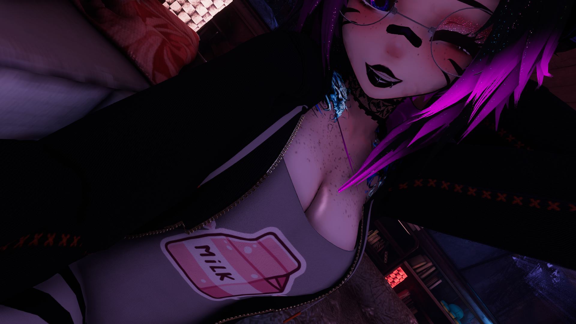 Pink Milk Decal – Cute & Aesthetic VRChat Sticker