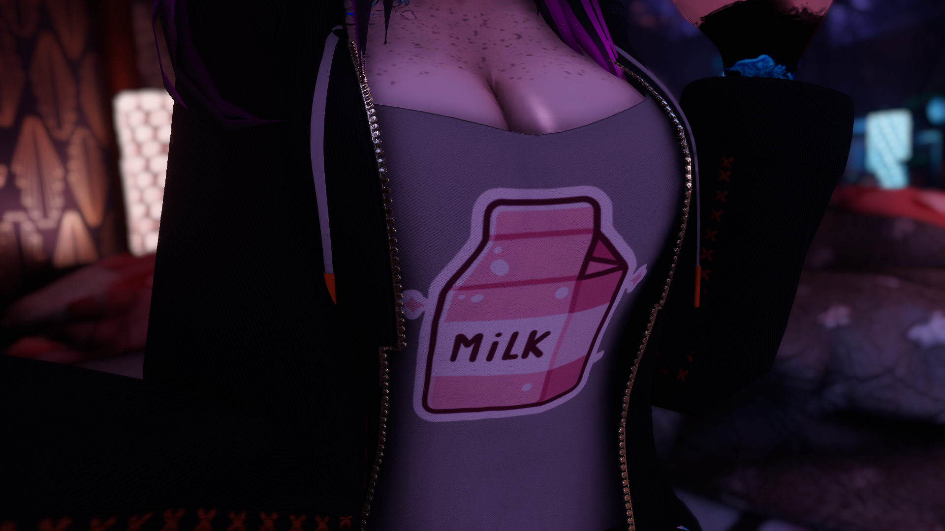 Pink Milk Decal – Cute & Aesthetic VRChat Sticker