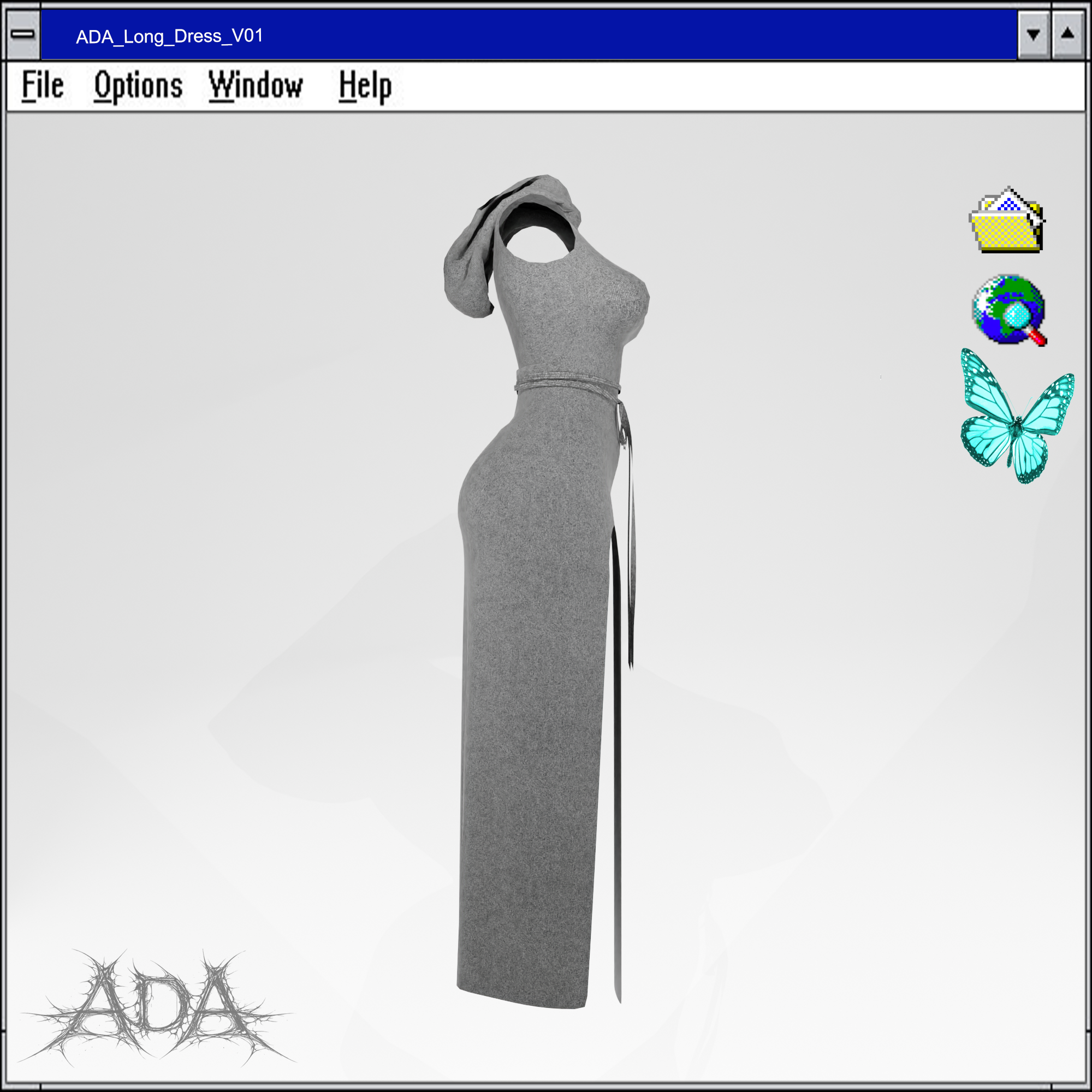 ADA Long Dress v01