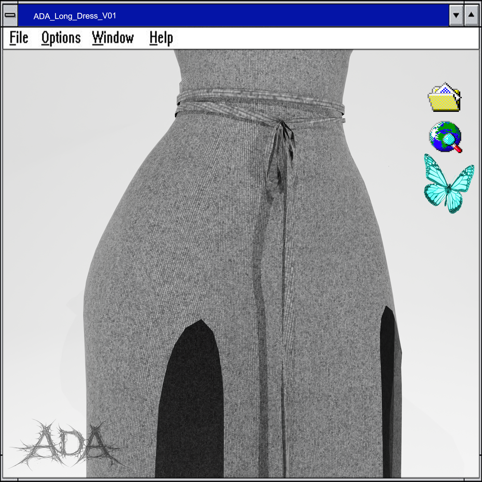 ADA Long Dress v01