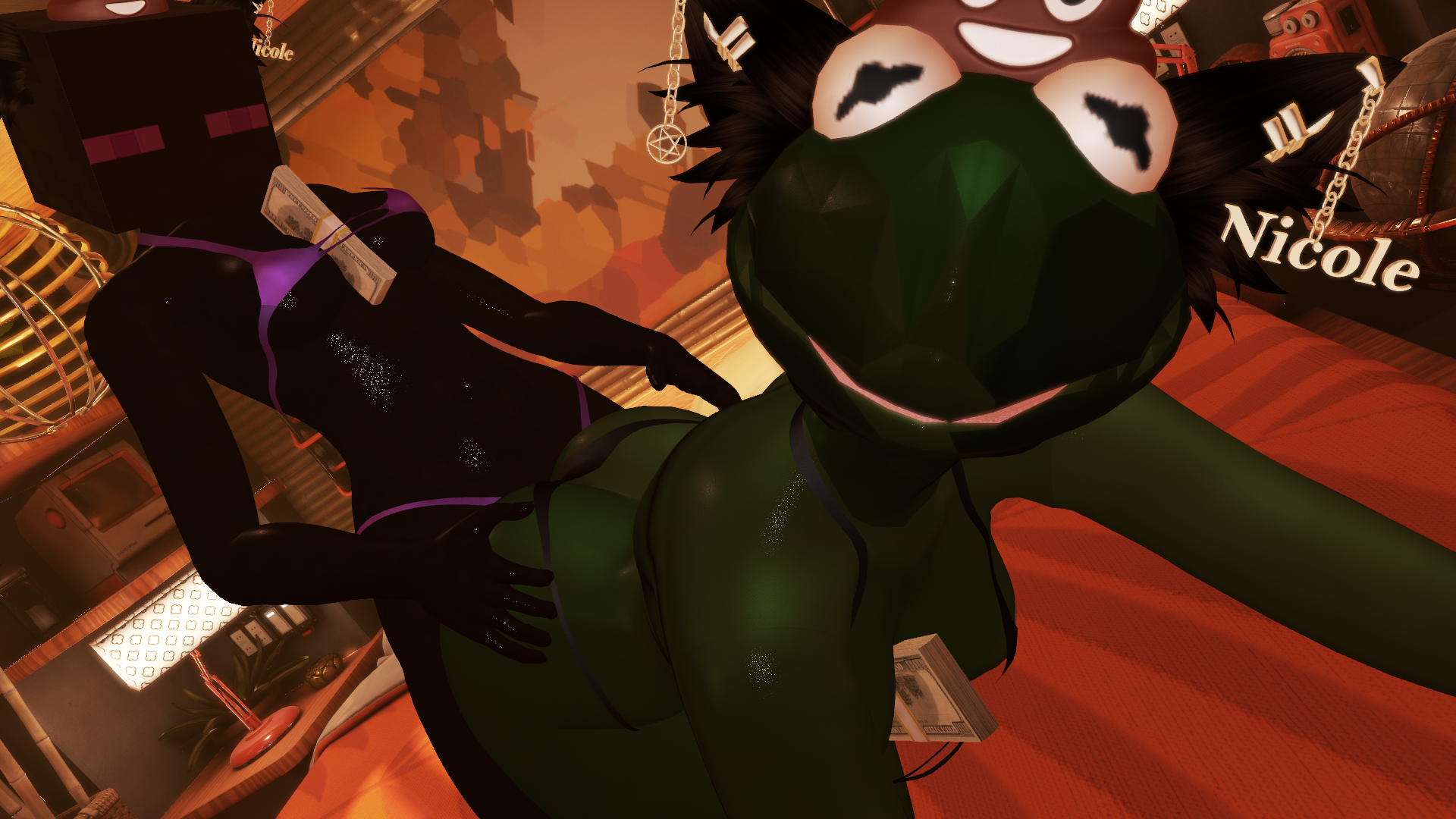 Sexy Kermit & Enderman ( Quest Compatible )