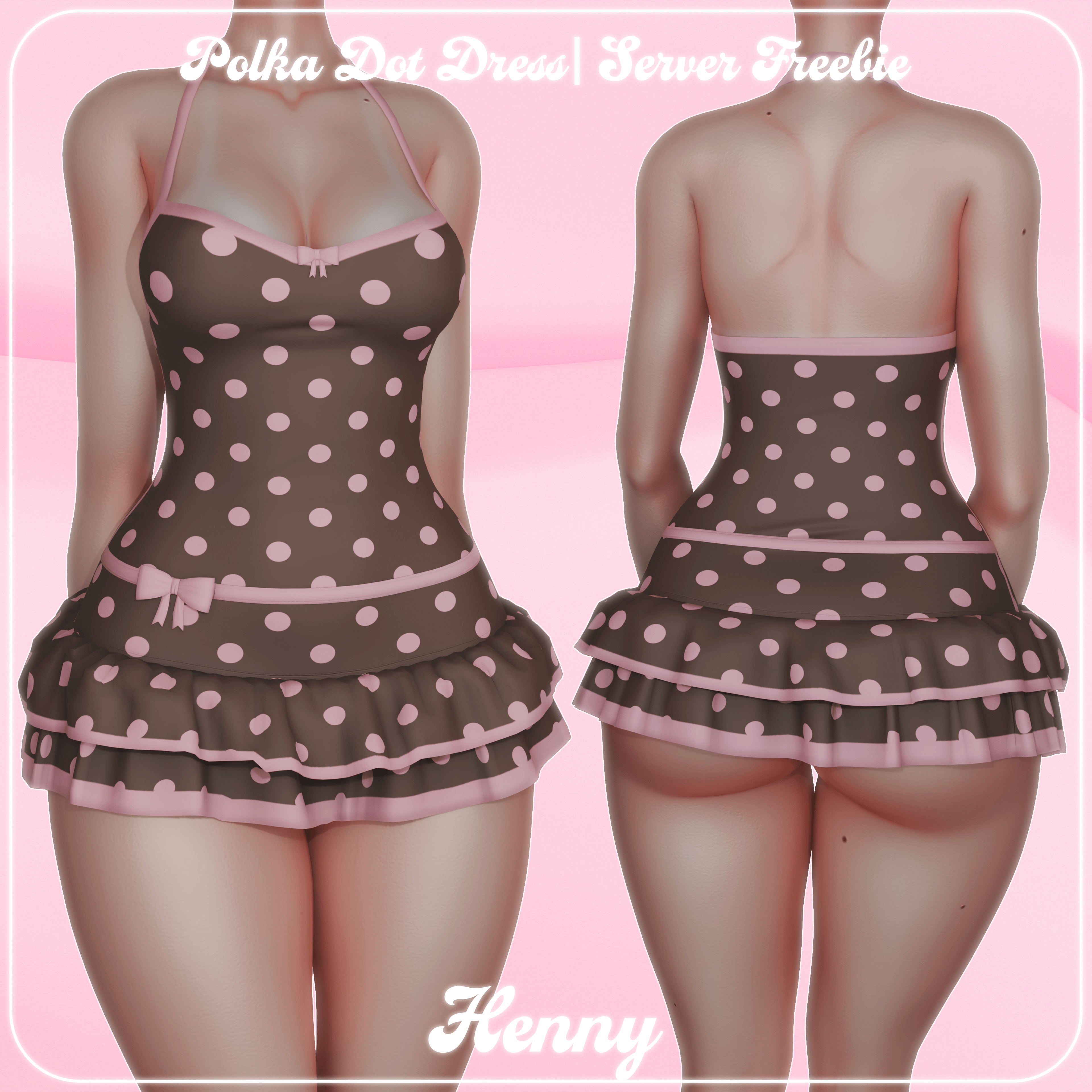 ˖ . ݁୨୧ Polka Dot Dress | Server Freebie! ୨୧. ݁₊