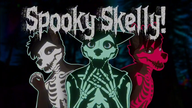 Spooky Skelly! Skeleton Mask/Map for the Masc Canine Winterpaw!