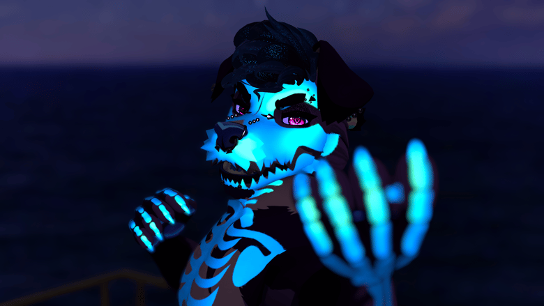 Spooky Skelly! Skeleton Mask/Map for the Masc Canine Winterpaw!