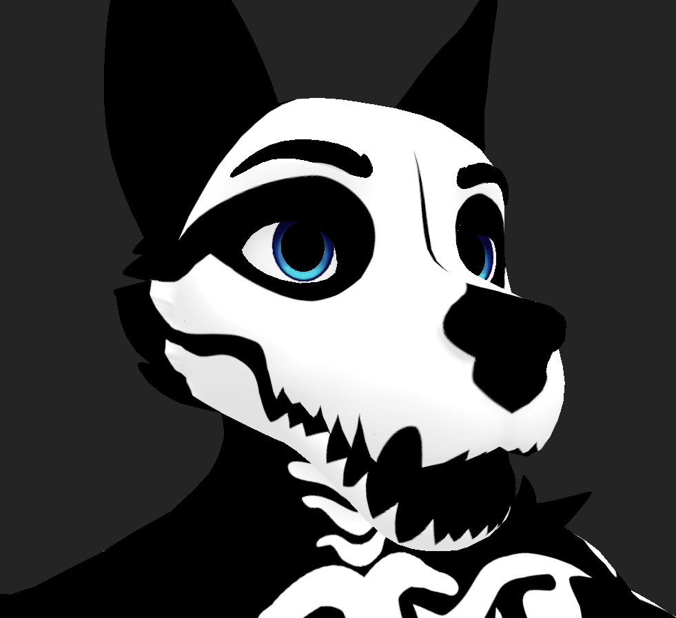 Spooky Skelly! Skeleton Mask/Map for the Masc Canine Winterpaw!