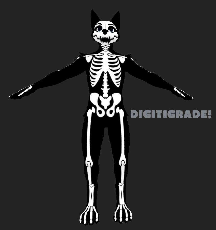 Spooky Skelly! Skeleton Mask/Map for the Masc Canine Winterpaw!