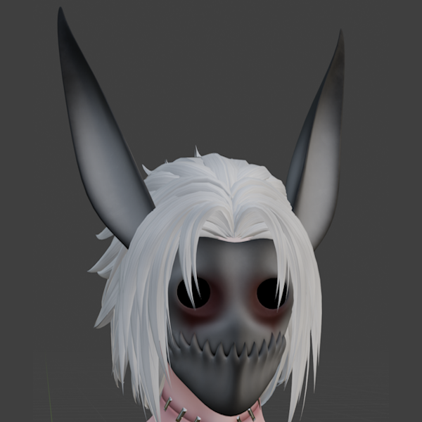 Bunny Monster Mask / Vrchat Asset