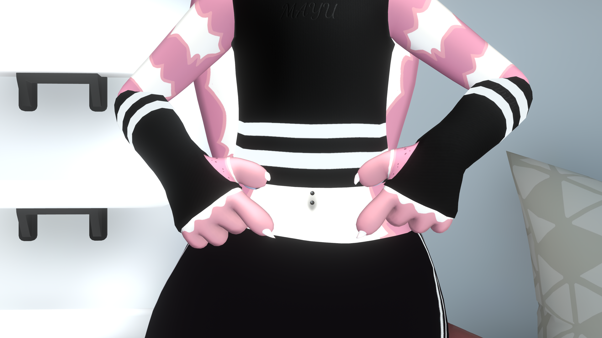 Mayu Piercings pack (tongue, navel, face, ears)