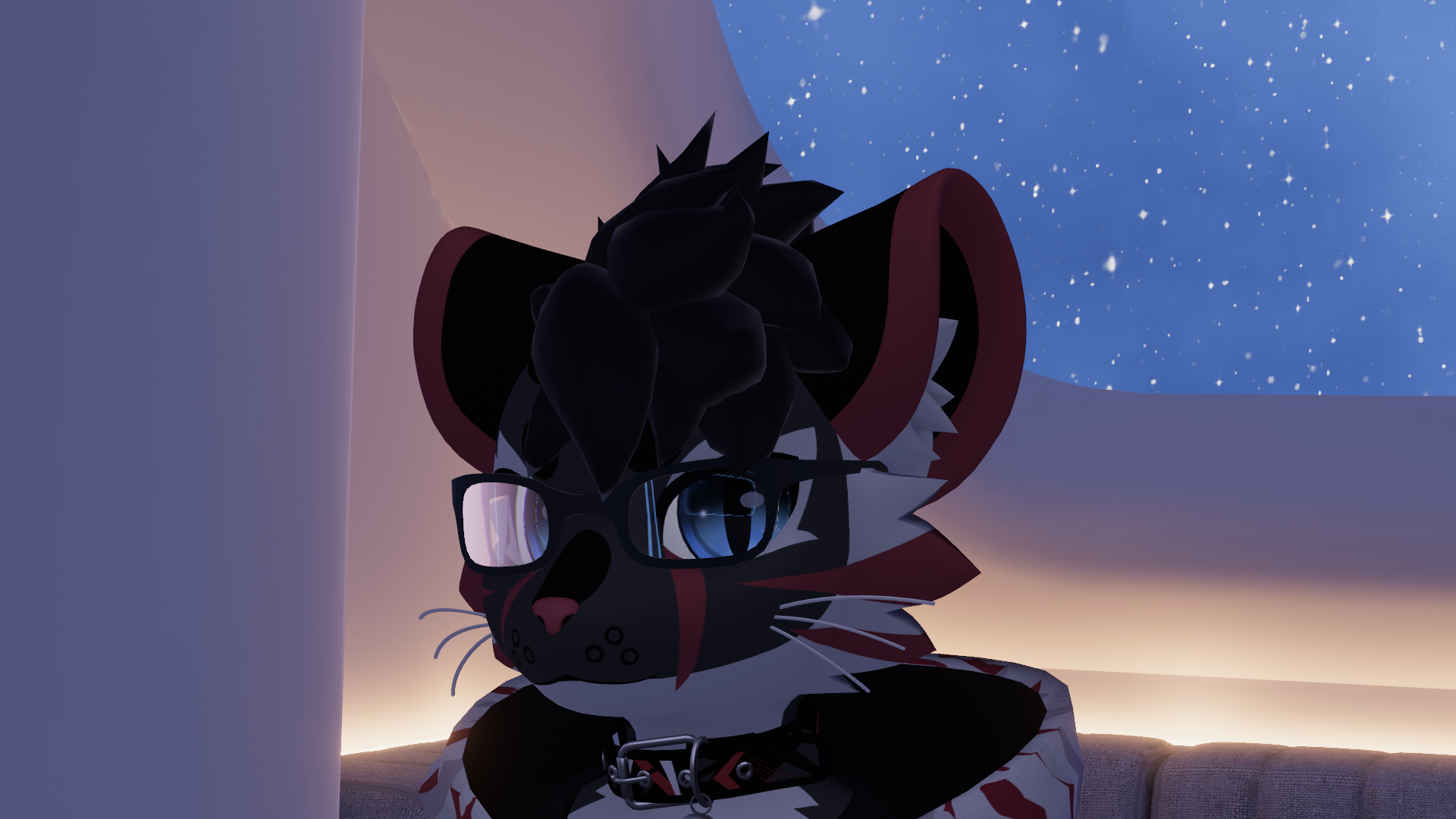 Square Frame Glasses for Mayu, Novabeast
