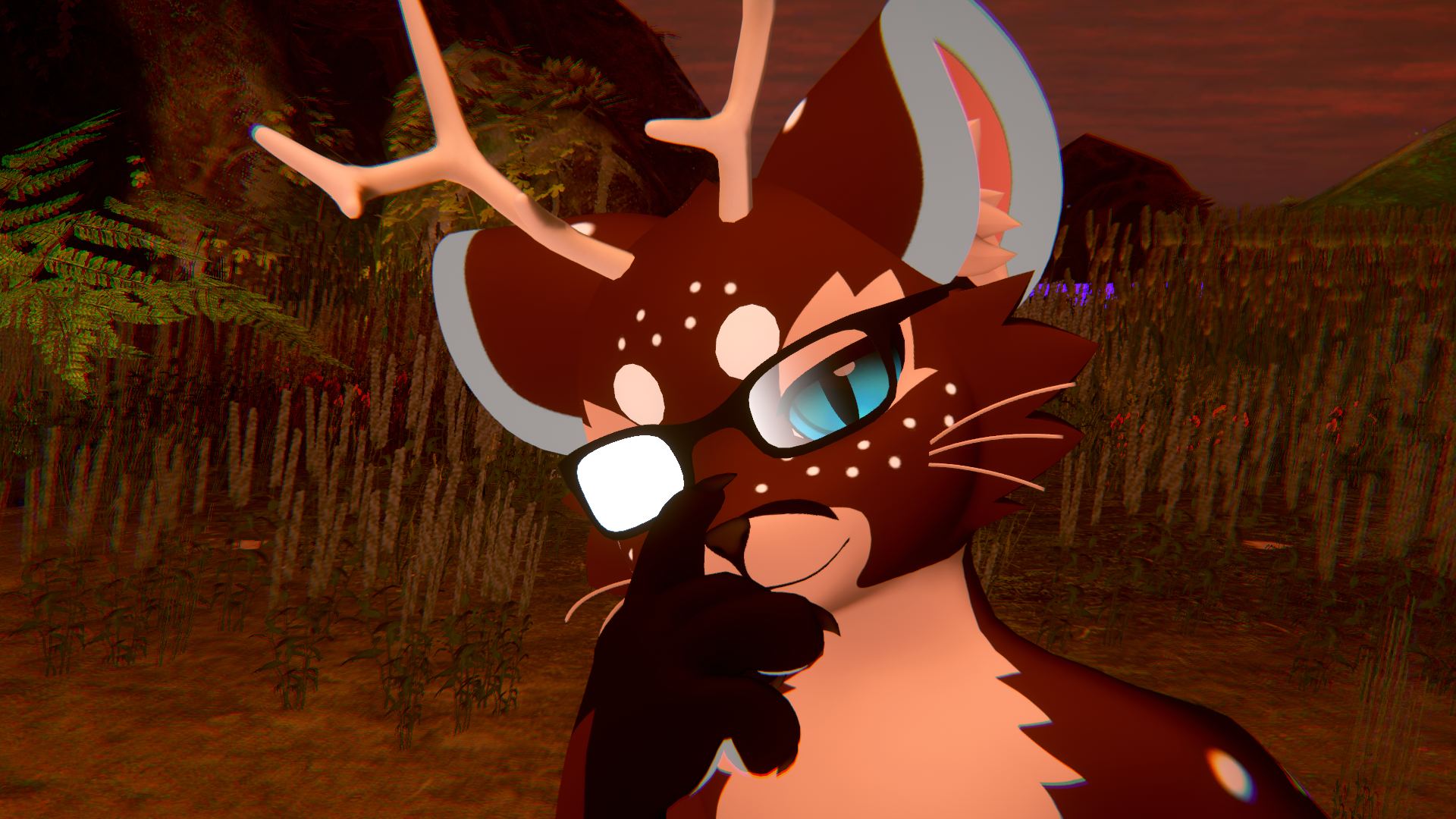 Square Frame Glasses for Mayu, Novabeast