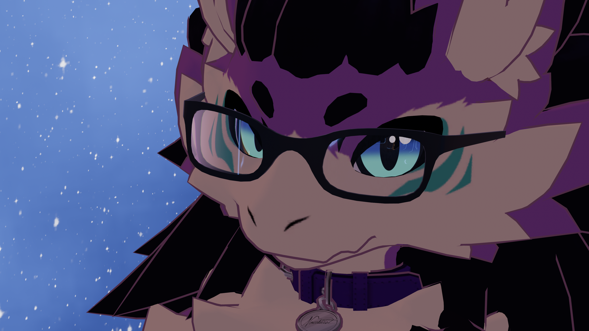 Square Frame Glasses for Mayu, Novabeast