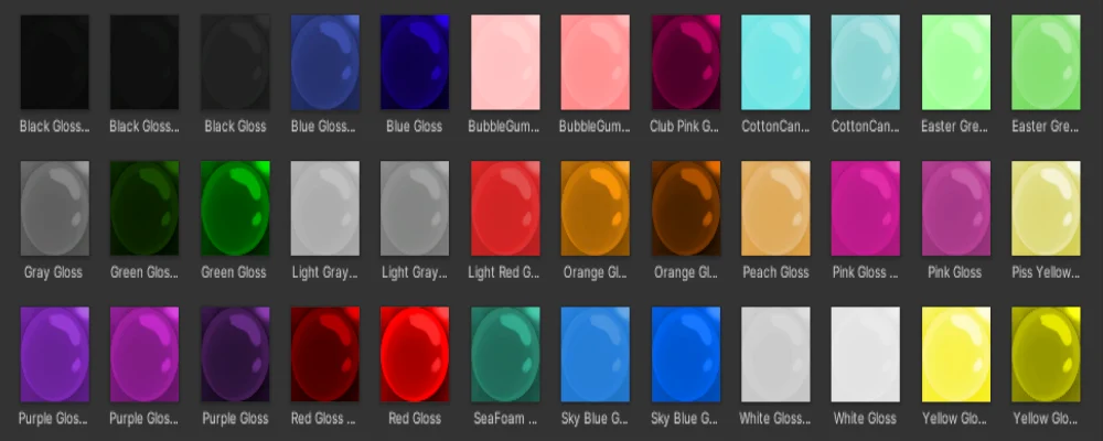 Gloss MatCaps
