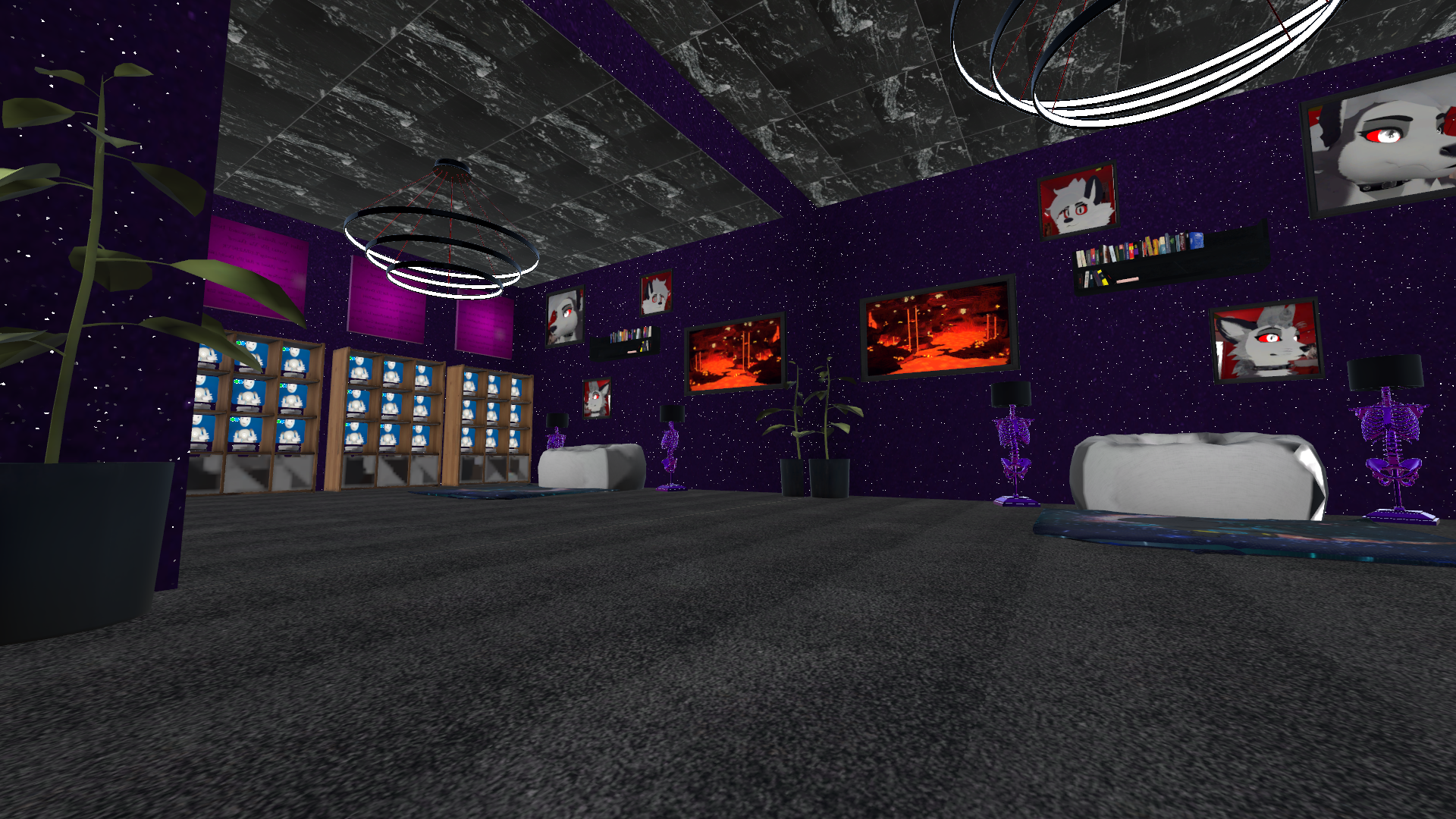 (PC/QUEST) Avatar Bedroom Apartment - Purple And Black Gothic Version