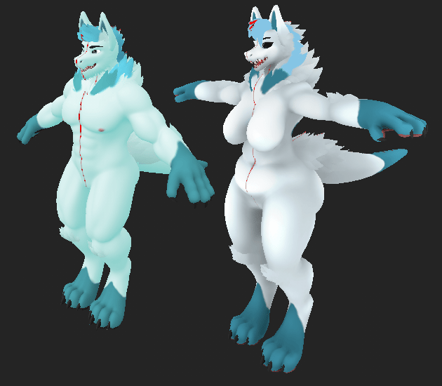 Glaceon Inspired Mama-Gen and Papa-Gen Texture (SFW/NSFW/Maternity)