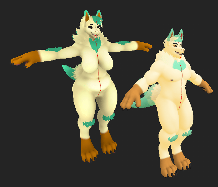 Leafeon Mama-Gen and Papa-Gen Textures (SFW/NSFW/Maternity)