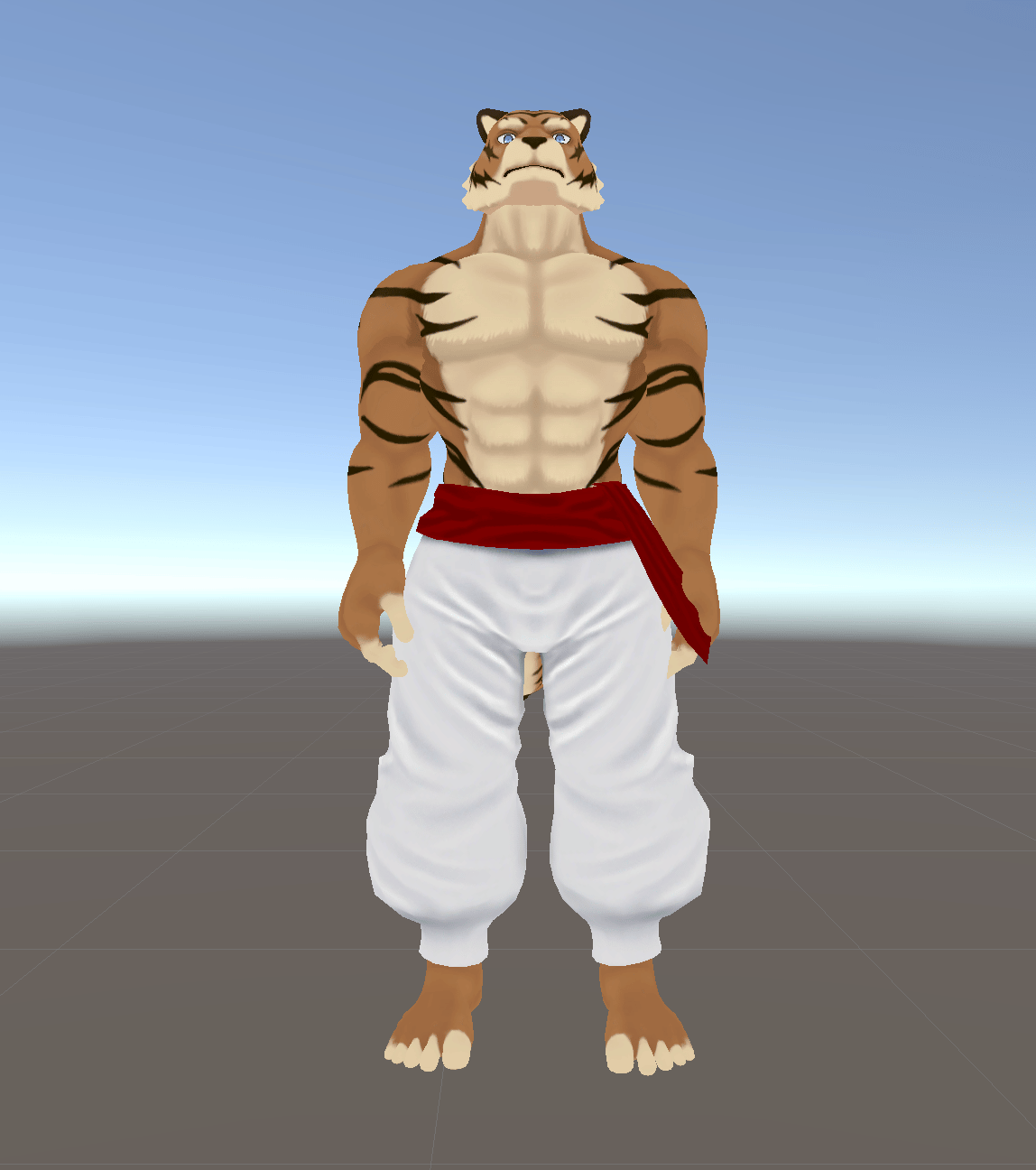 【VRChat Avatar】 KFM Tiger Remaster v1.0 (PhysBones & 16-Color VRCFury Ready)