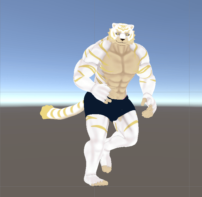【VRChat Avatar】 KFM Tiger Remaster v1.0 (PhysBones & 16-Color VRCFury Ready)