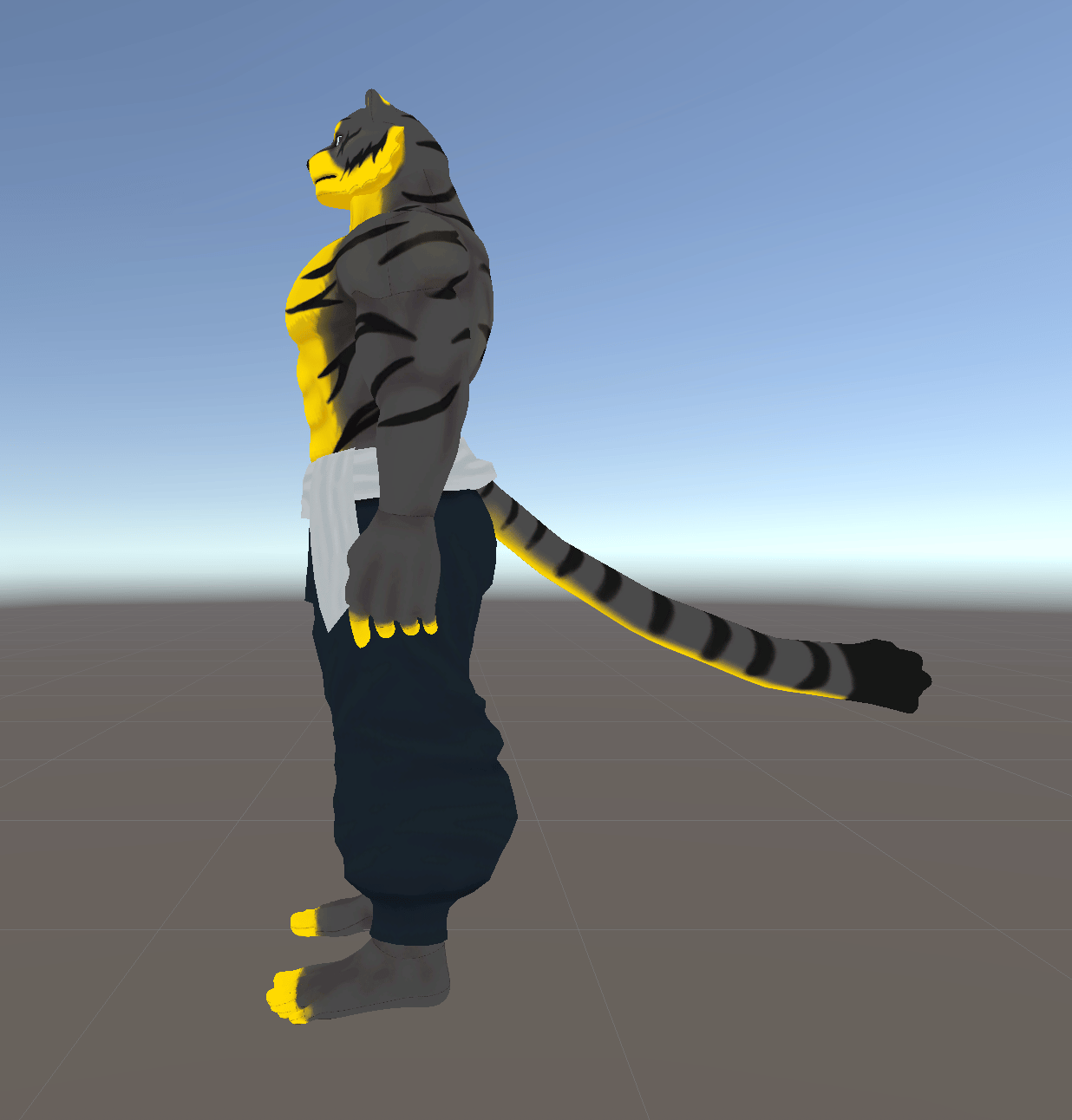 【VRChat Avatar】 KFM Tiger Remaster v1.0 (PhysBones & 16-Color VRCFury Ready)