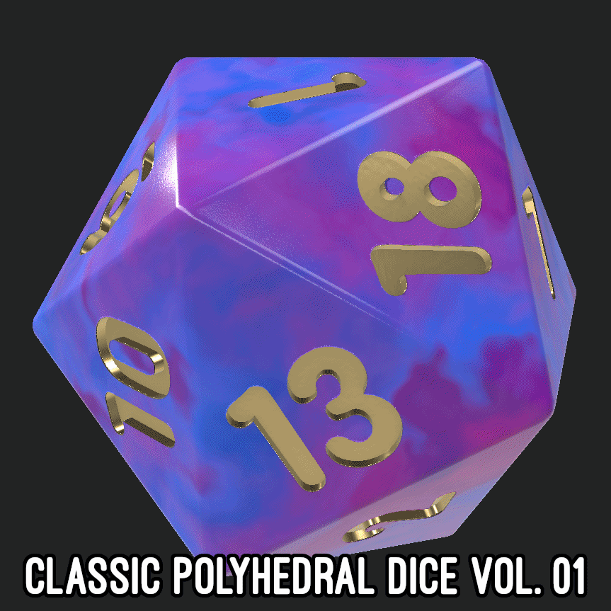 Classic Polyhedral Dice | Vol. 01