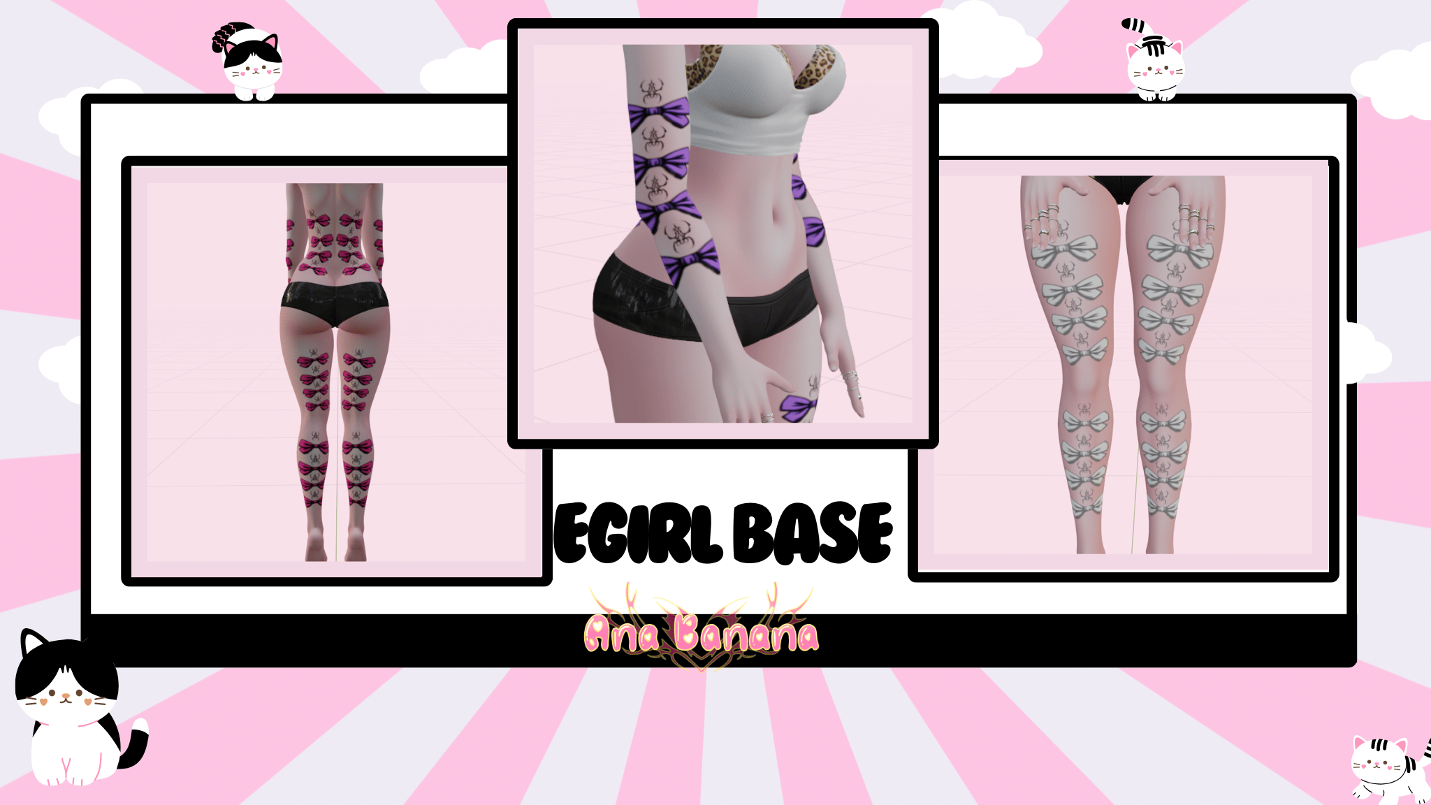 (J:)🎀Sigil Bows | Vrbase Egirl & Zinfit