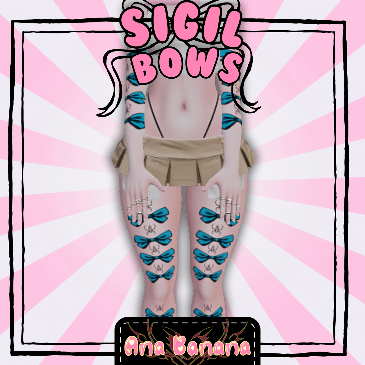 (J:)🎀Sigil Bows | Vrbase Egirl & Zinfit