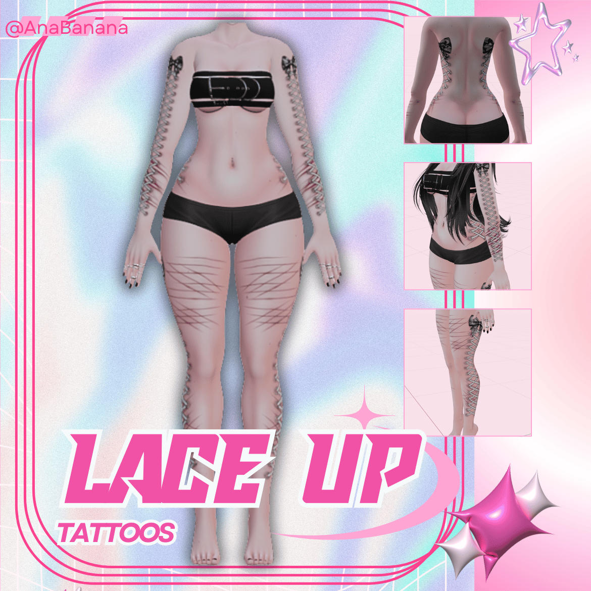 (J:)🎀 Lace Up | Vrbase Egirl