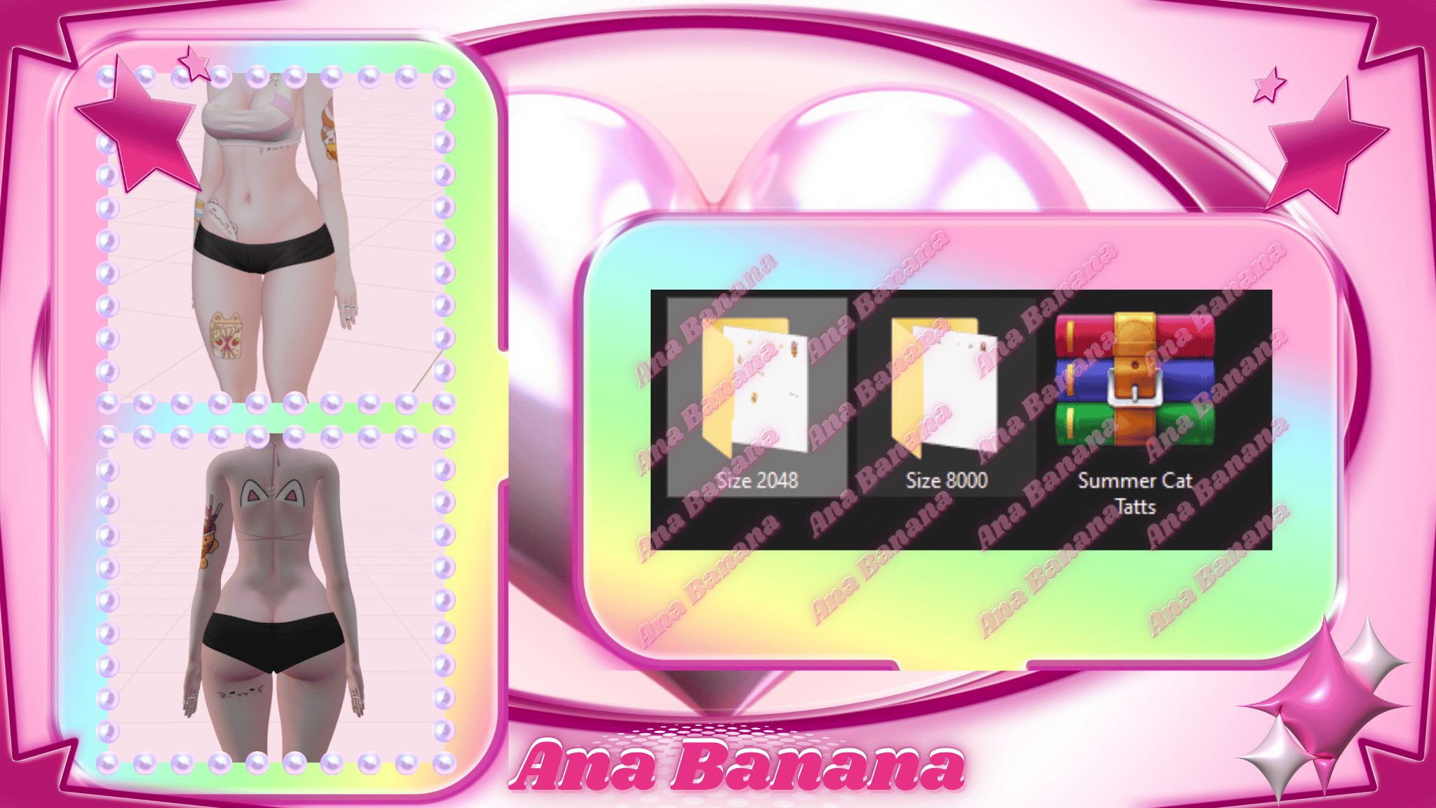 (J:)๐ฑ Summer Cat Tatts | Vrbase Egirl