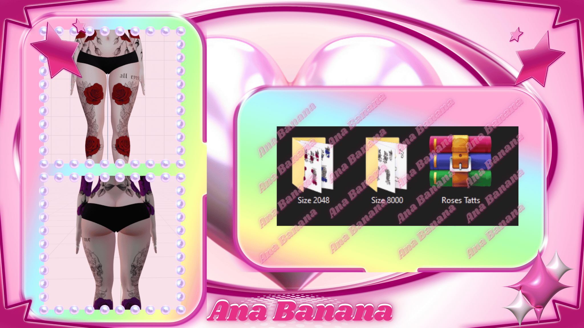(J:)🌹 Roses Tatts | Vrbase Egirl
