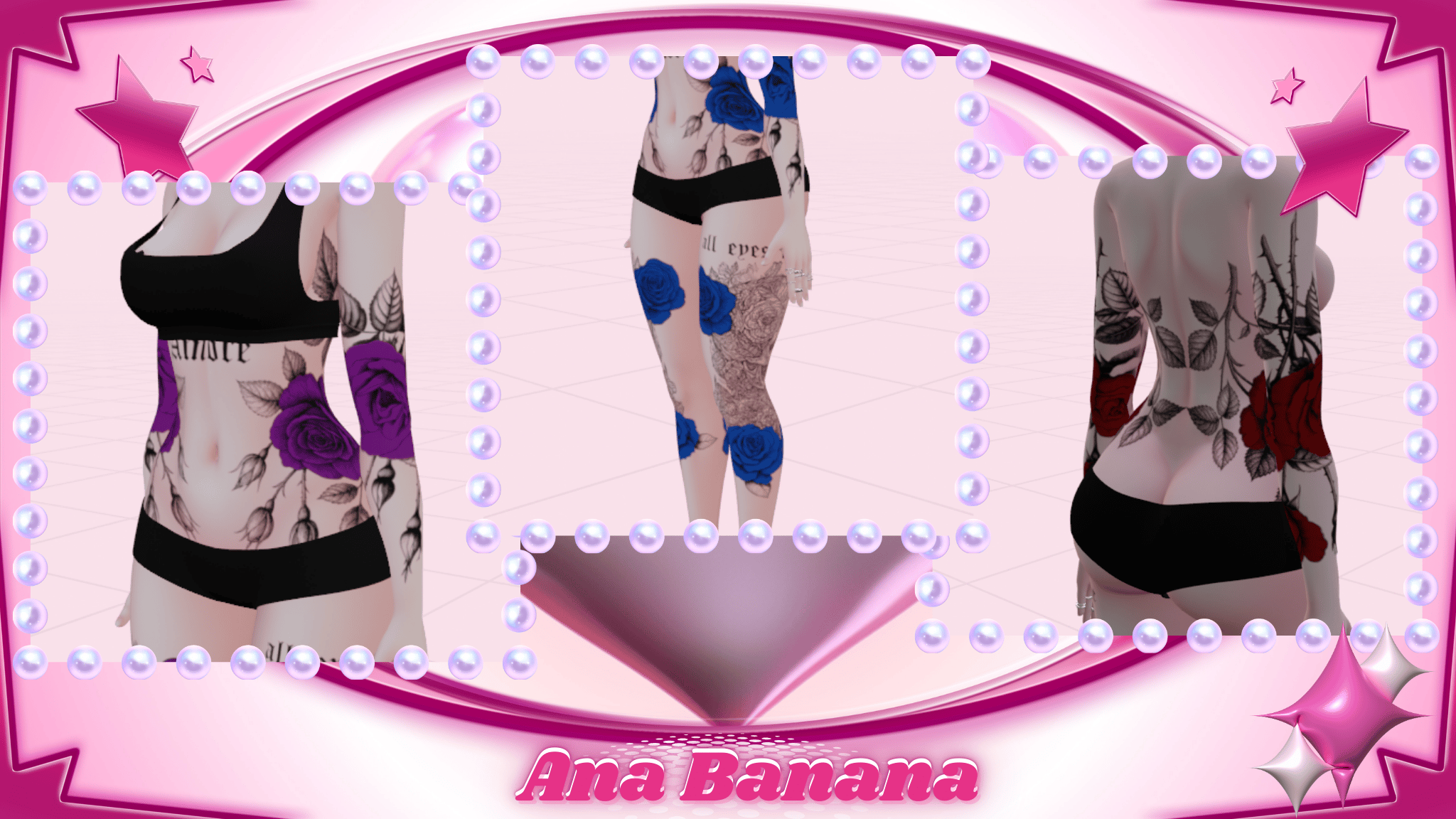 (J:)🌹 Roses Tatts | Vrbase Egirl