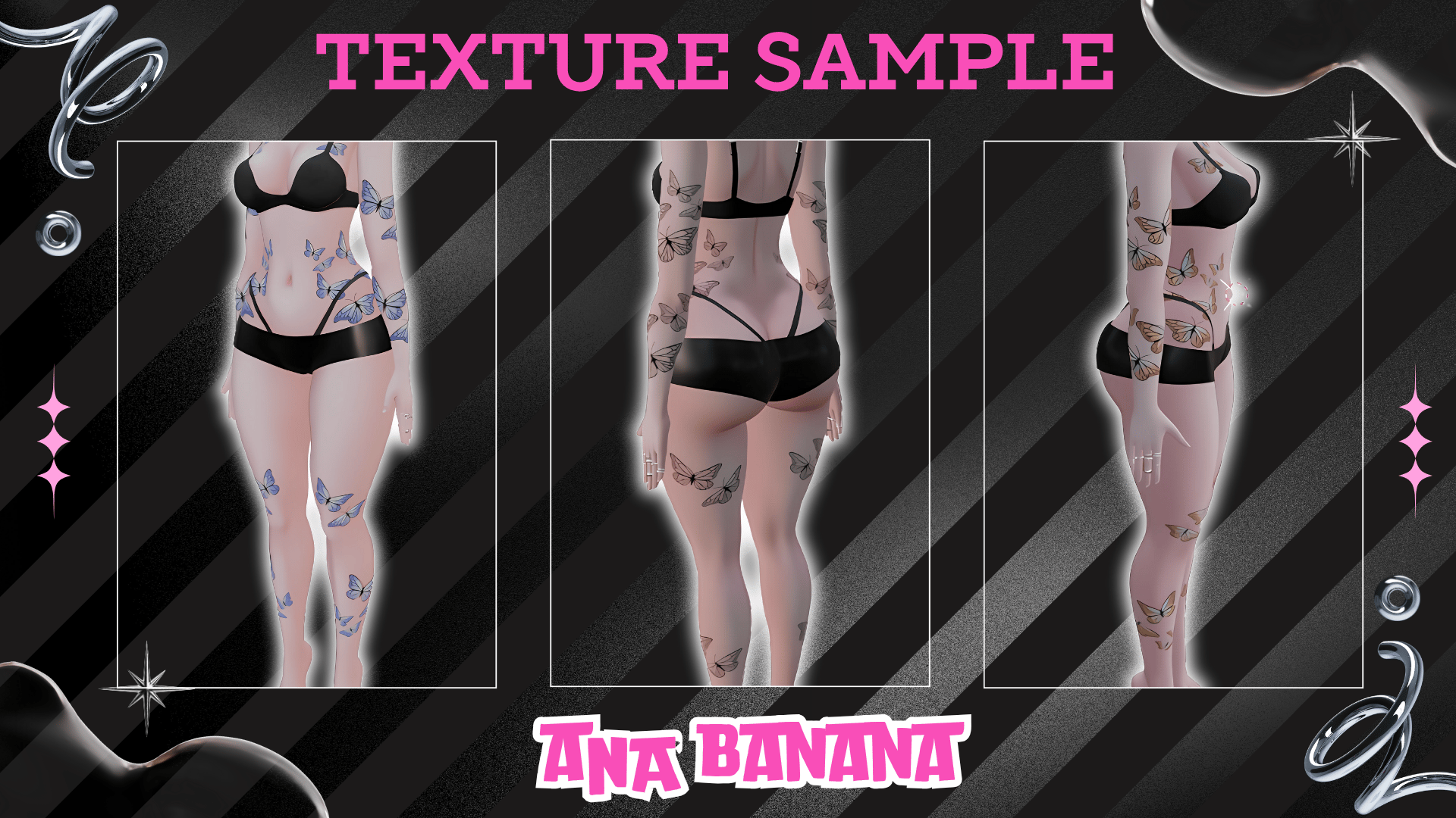 (J:)๐ฆ Butterflies Tatts | Vrbase Egirl