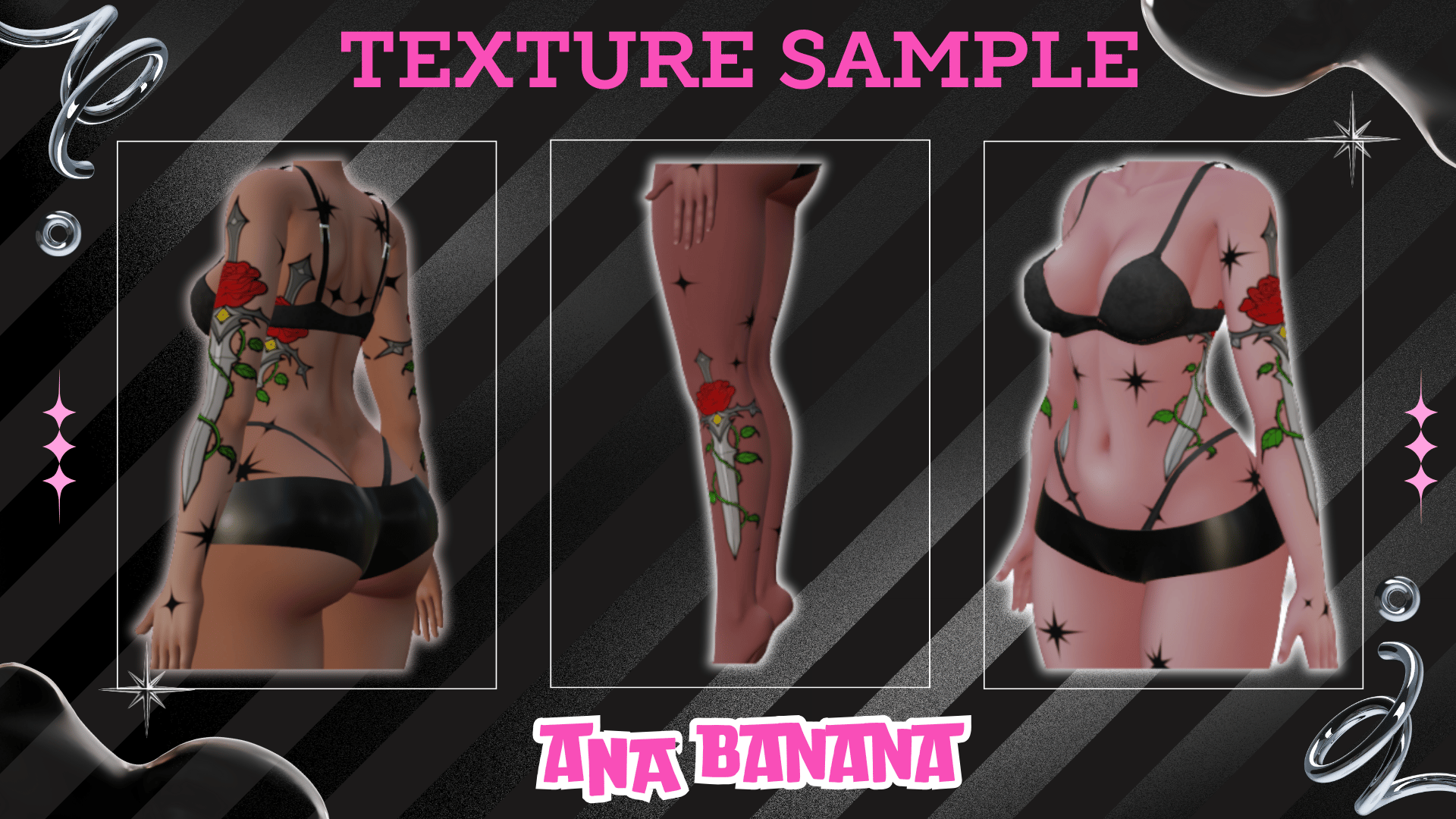 (J:)⚔️ Swords Tatts | Vrbase Egirl