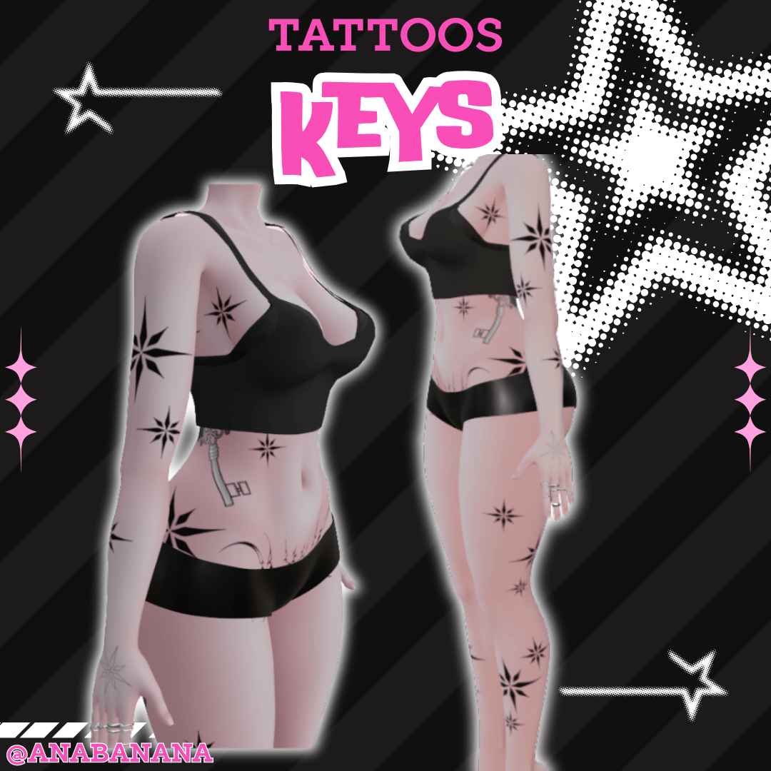 (J:)🔑 Keys Tatts | Vrbase Egirl