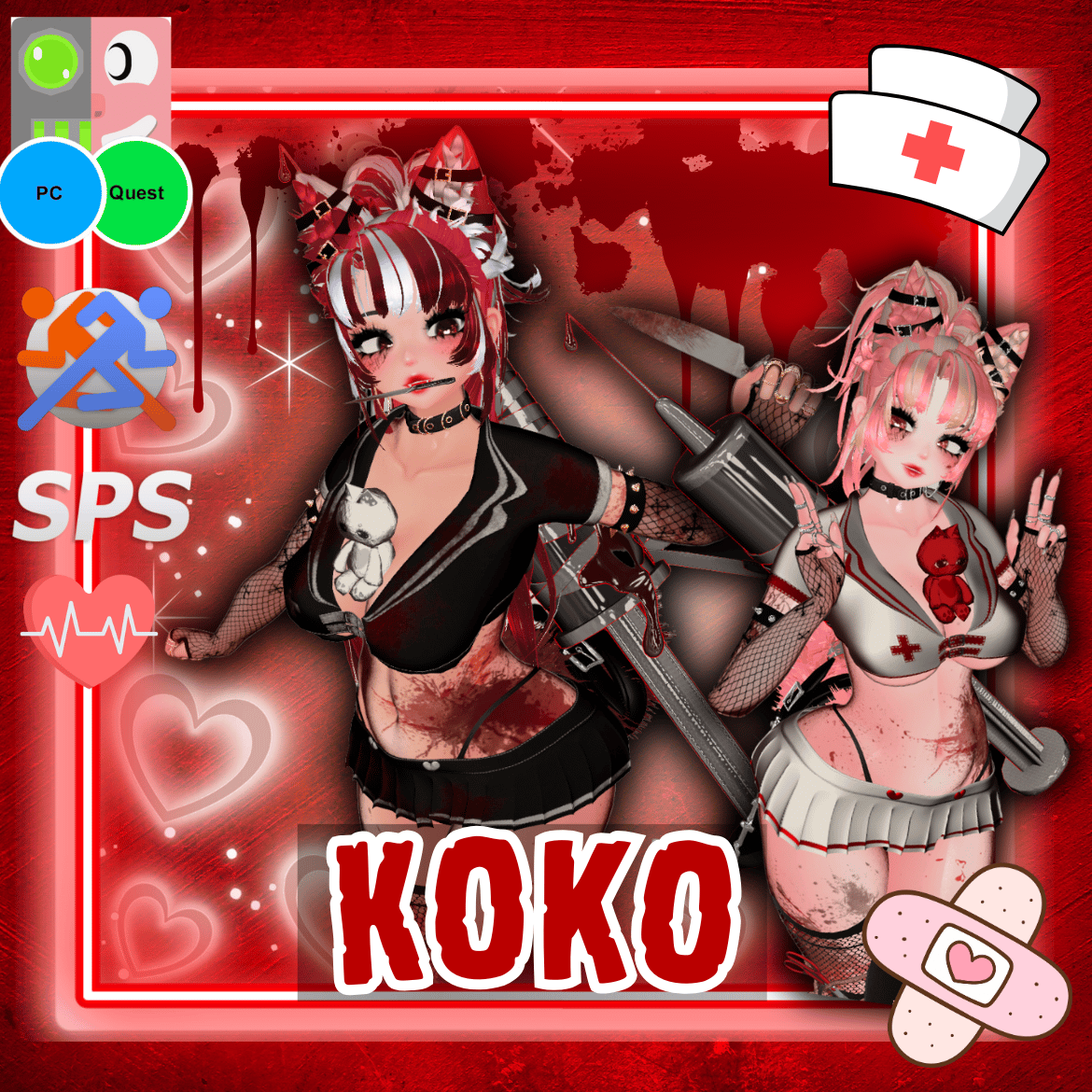 (J:)🔪 Koko the Yandere Nurse| Vrcft + Pc + Quest