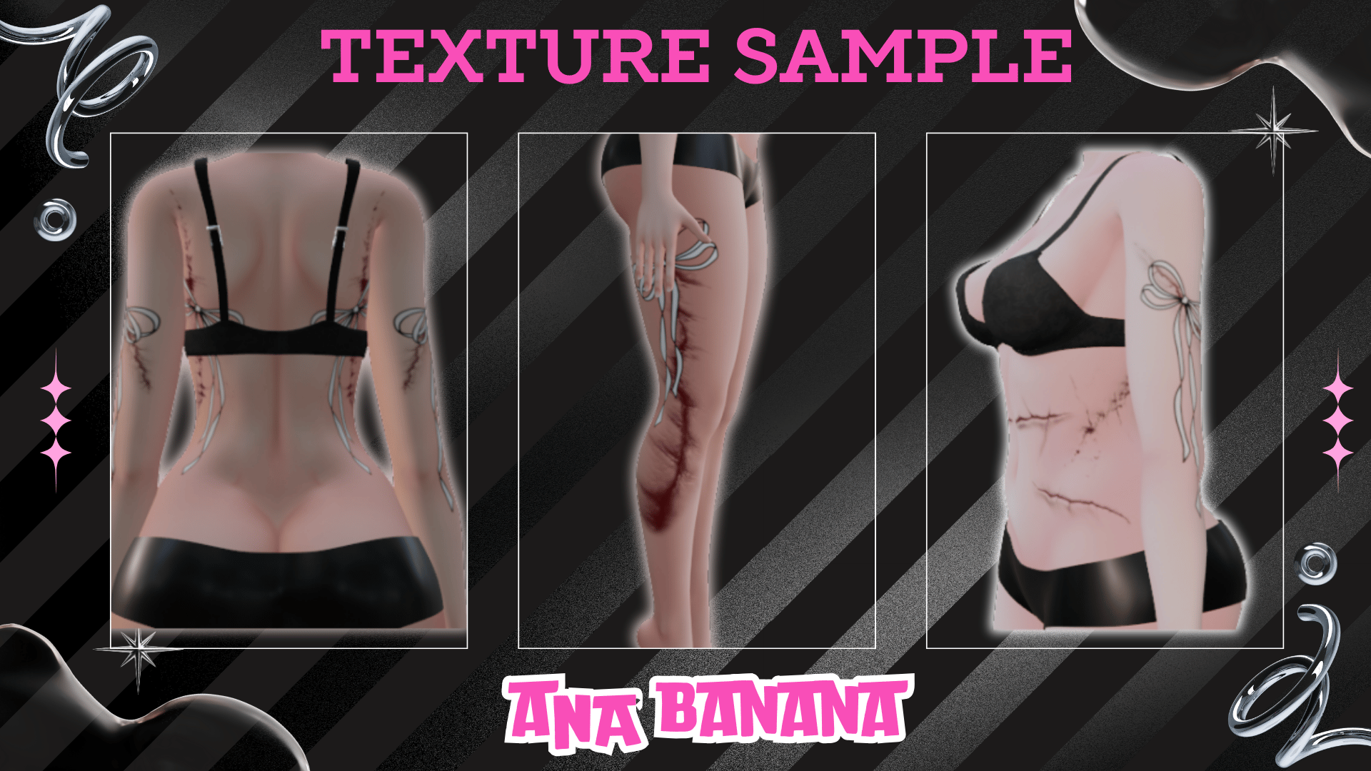 (J:)🎀 Bloody Bows Tatts | Vrbase Egirl