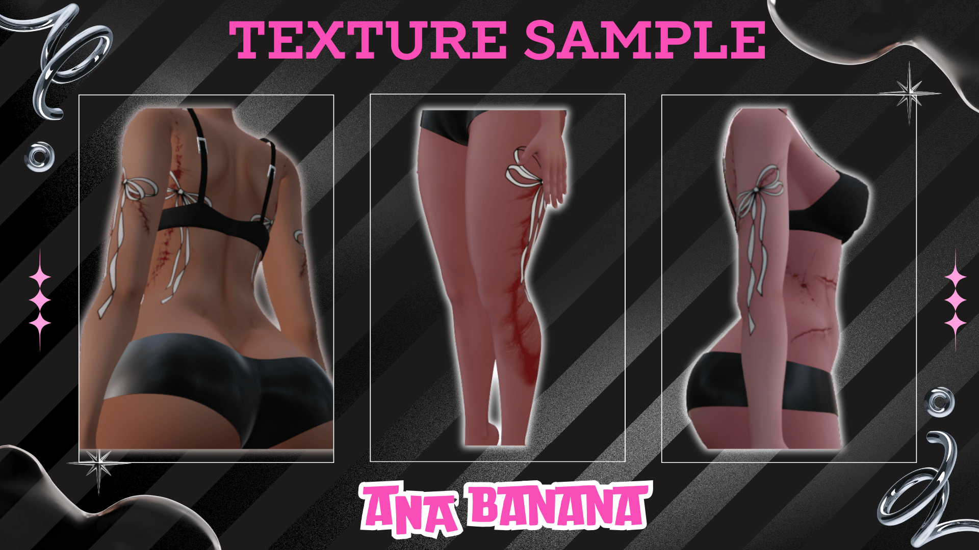 (J:)🎀 Bloody Bows Tatts | Vrbase Egirl