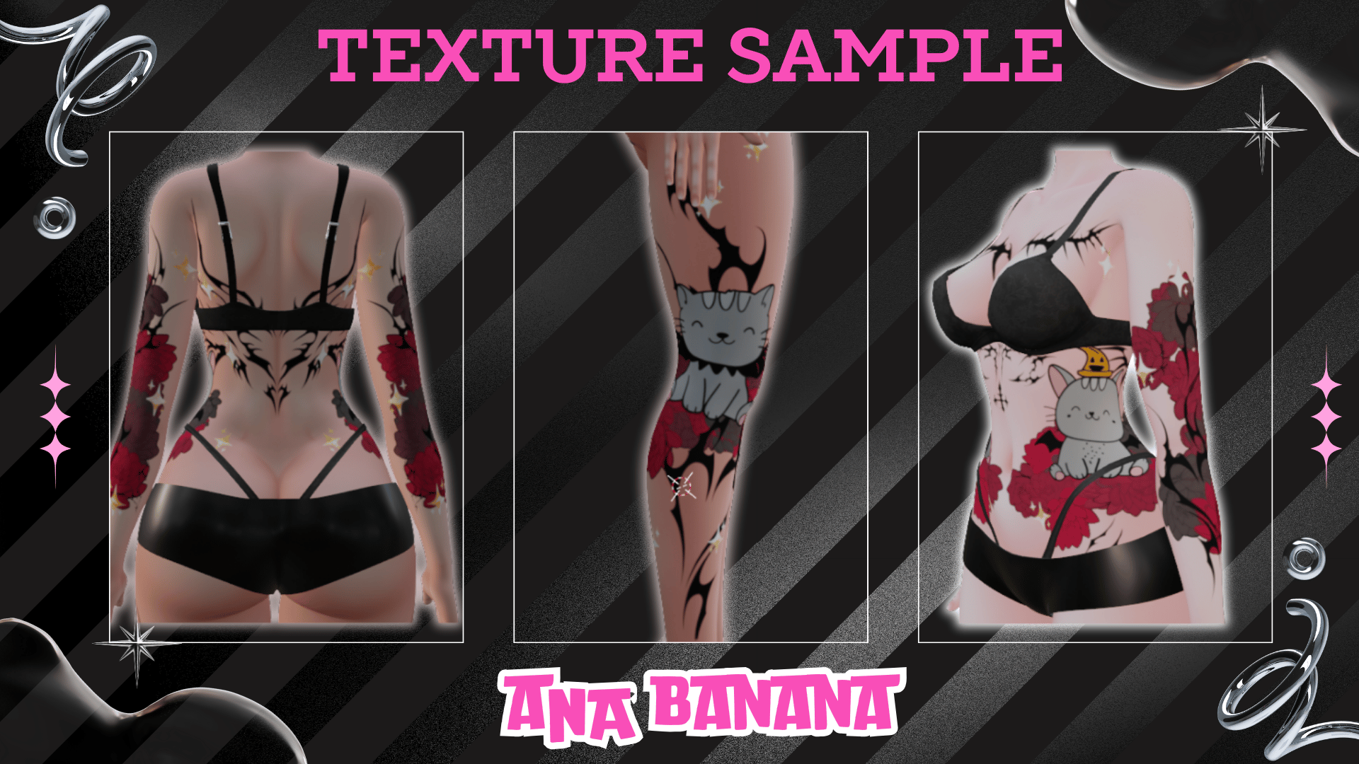 (J:)🐈 Spooky Kitty Tatts | Vrbase Egirl