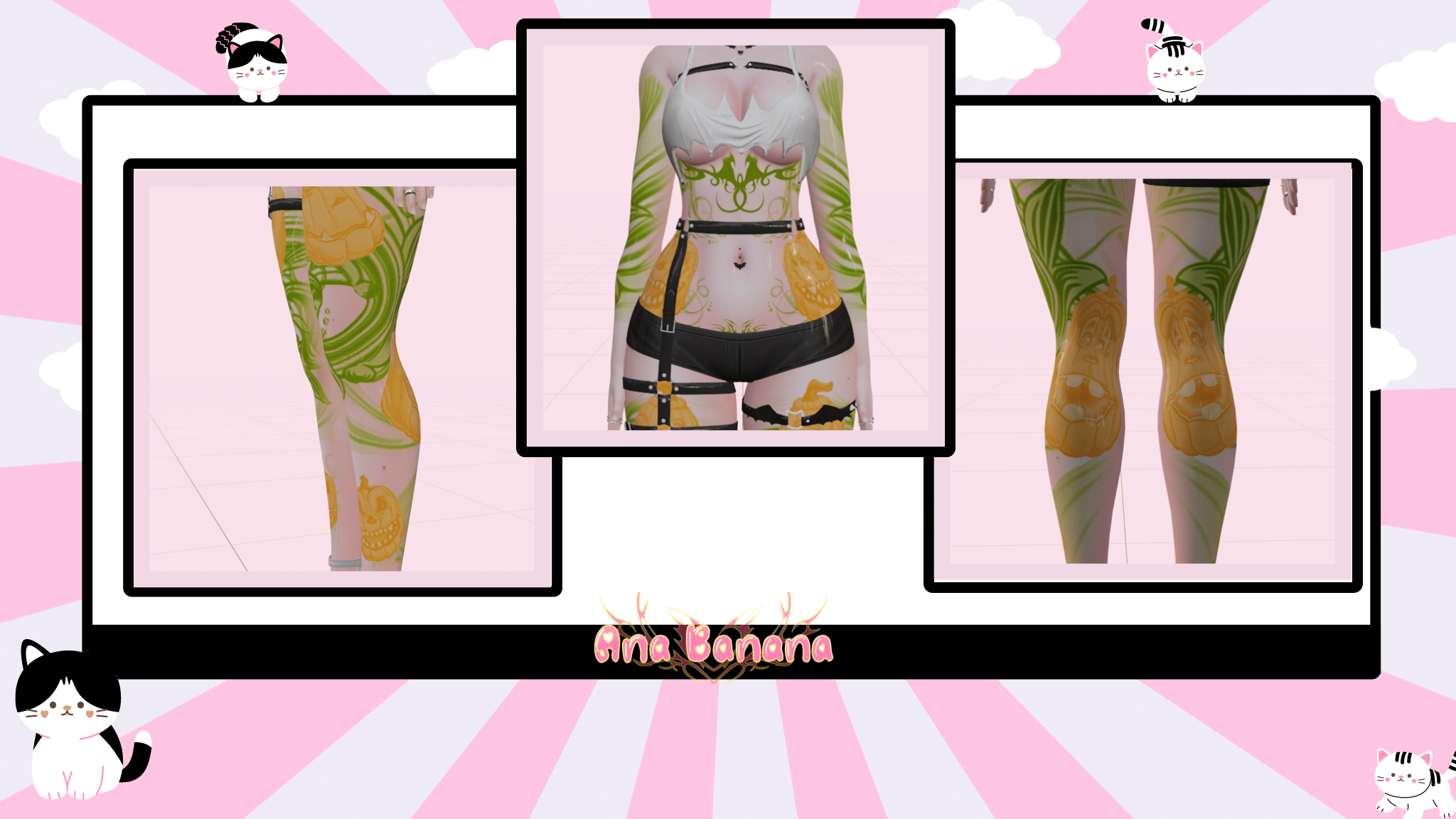 (J:)🎃 Pumpkins Tatts | VrBase Egirl