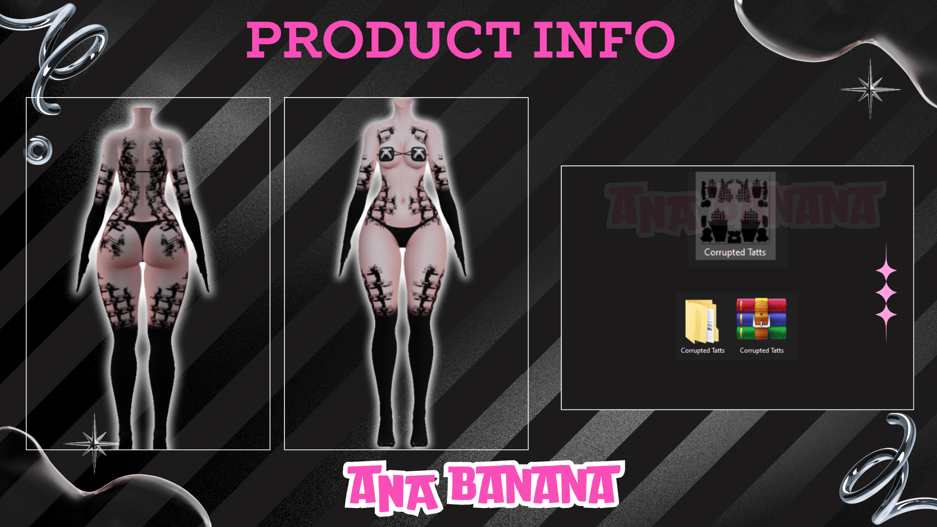 (J:)👾 Corrupted Tatts | Vrbase Egirl