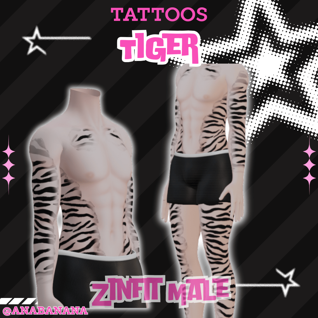 (J:)🐅 Tiger Tatts | Egirl + Akii V1 + Zinfit F/M
