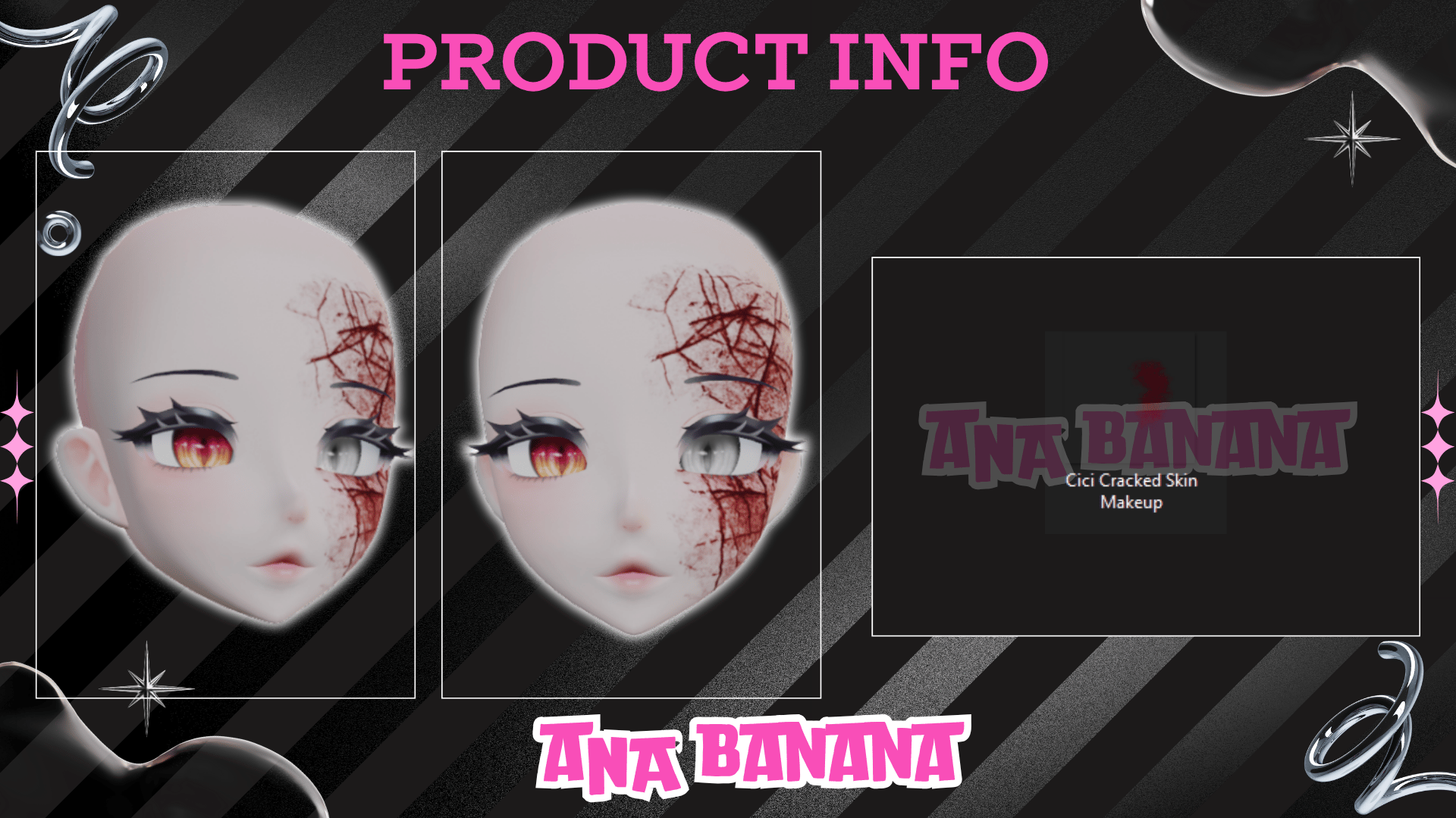 (J:)🩸 Cracked Skin Makeup | Cici + Starlight