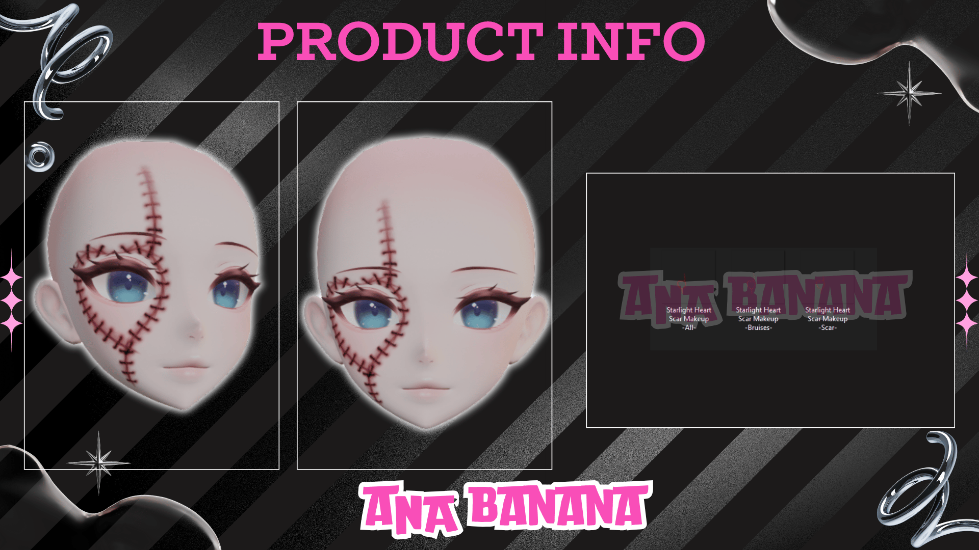 (J:)❤️ Heart Scar Makeup | Cici + Starlight