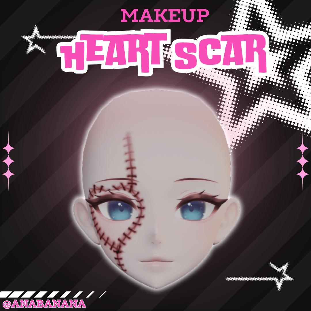 (J:)❤️ Heart Scar Makeup | Cici + Starlight