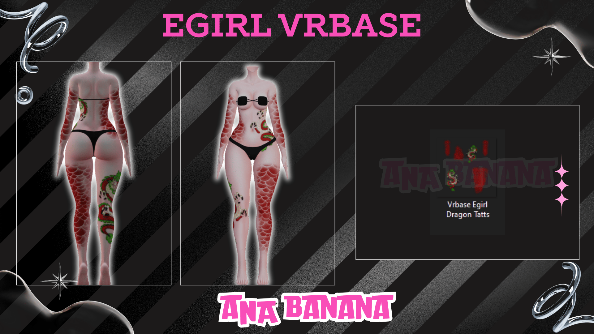 (J:)🐉 Dragon Tatts | Egirl + Akii V1 + Zinfit F/M