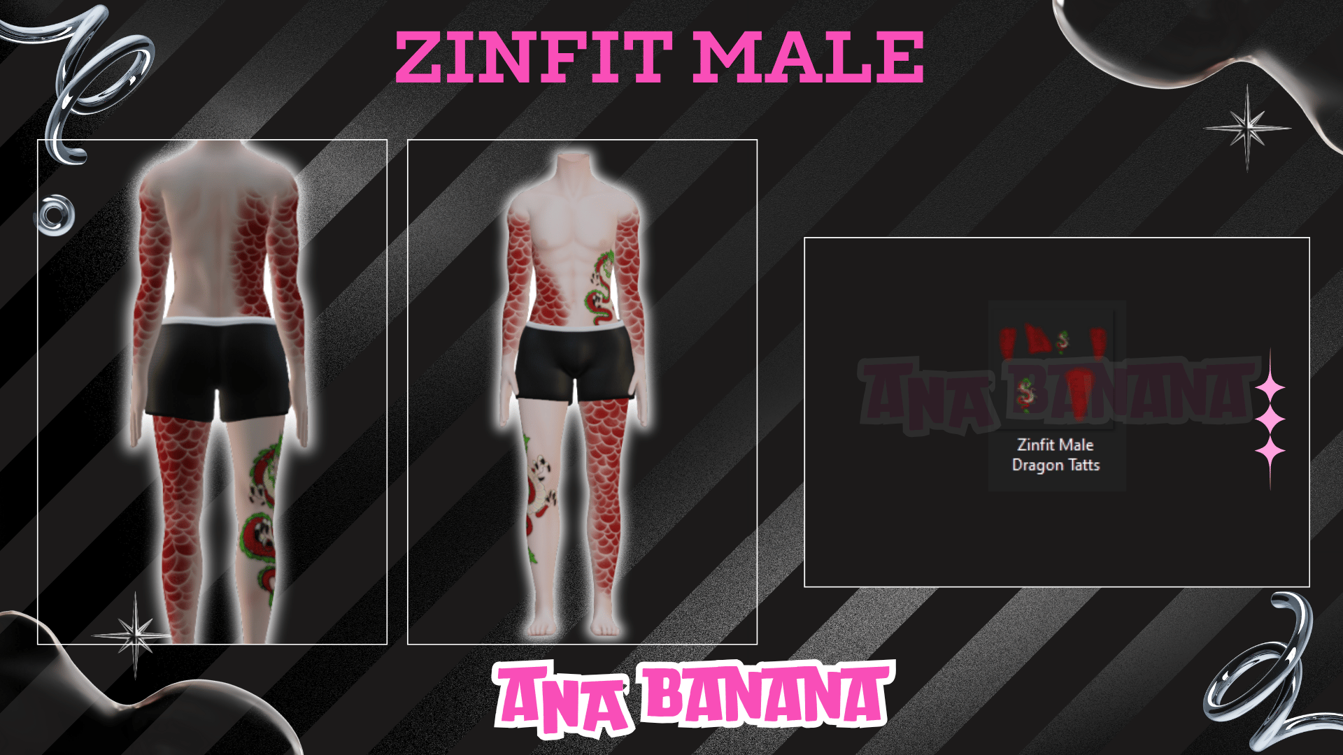 (J:)🐉 Dragon Tatts | Egirl + Akii V1 + Zinfit F/M