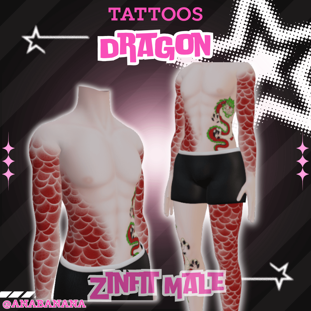 (J:)🐉 Dragon Tatts | Egirl + Akii V1 + Zinfit F/M
