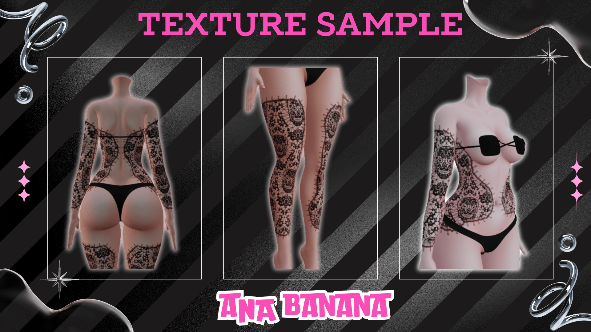 💀 Skull Threads Tatts | Vrbase Egirl