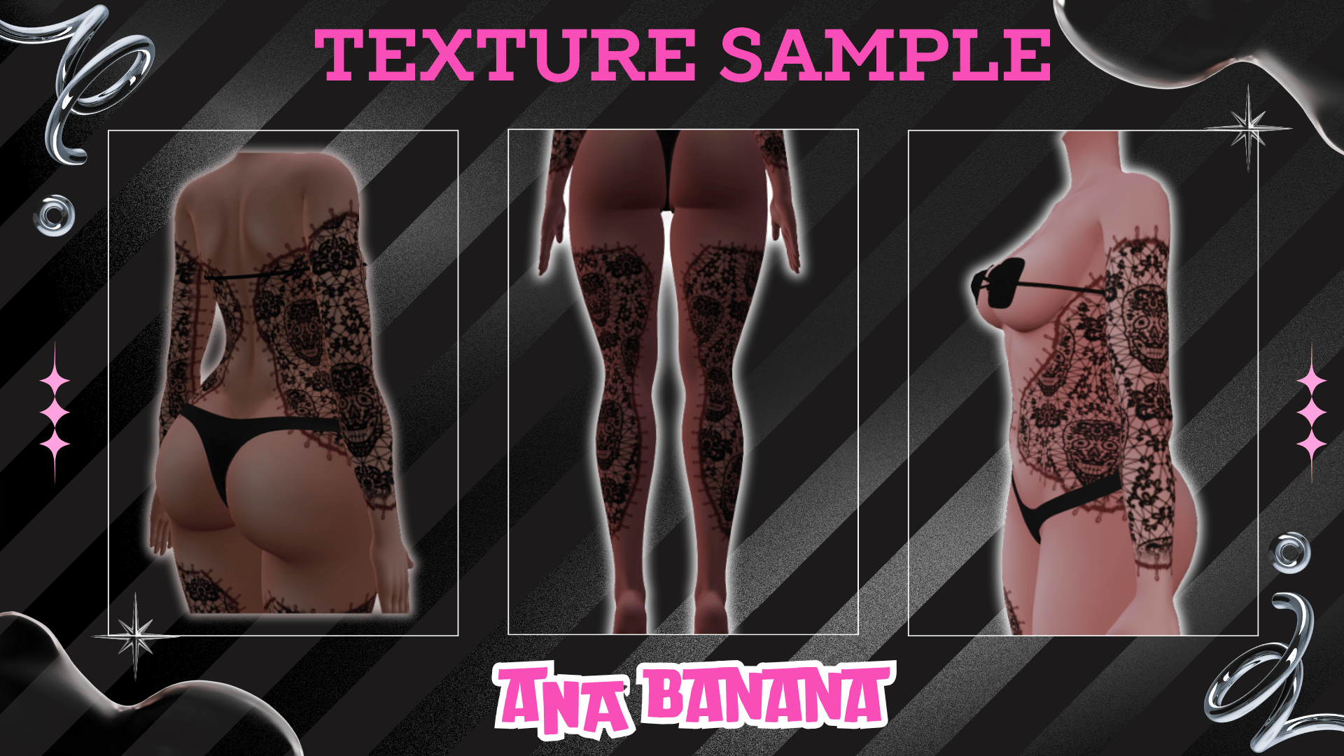 💀 Skull Threads Tatts | Vrbase Egirl