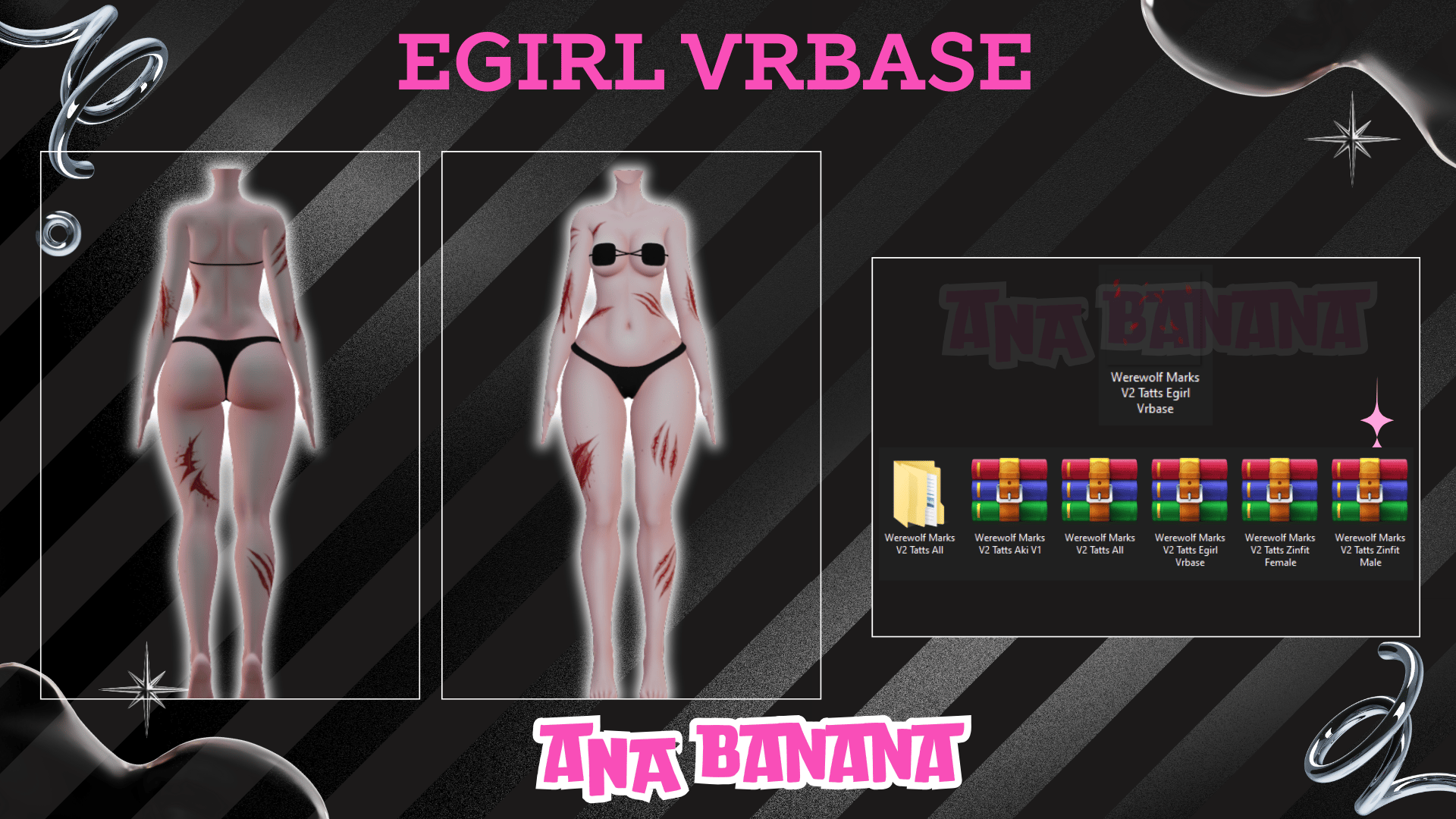 🐺 Werewolf Marks V2 Tatts | Egirl