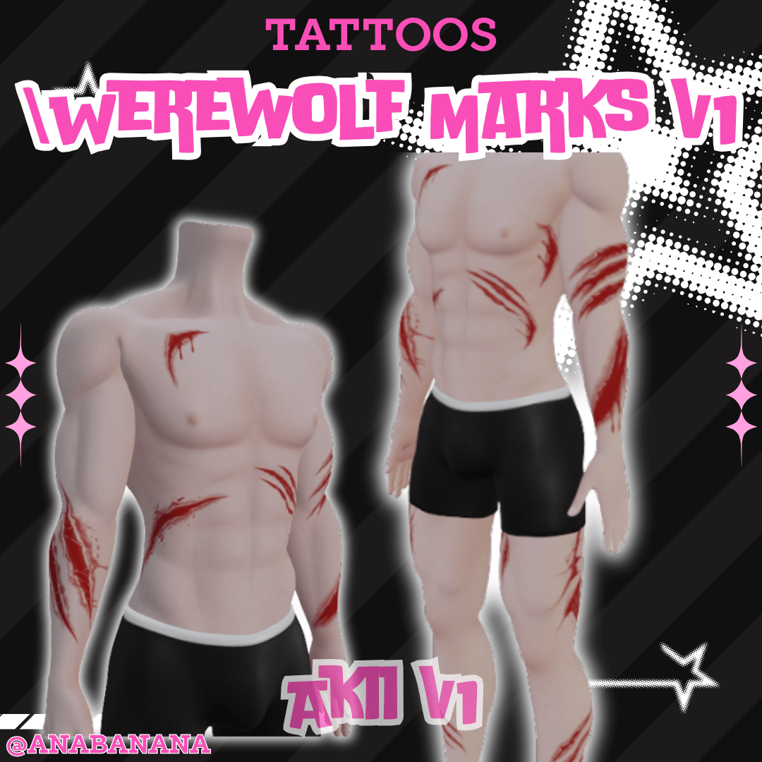 🐺 Werewolf Marks V1 Tatts | Akii V1